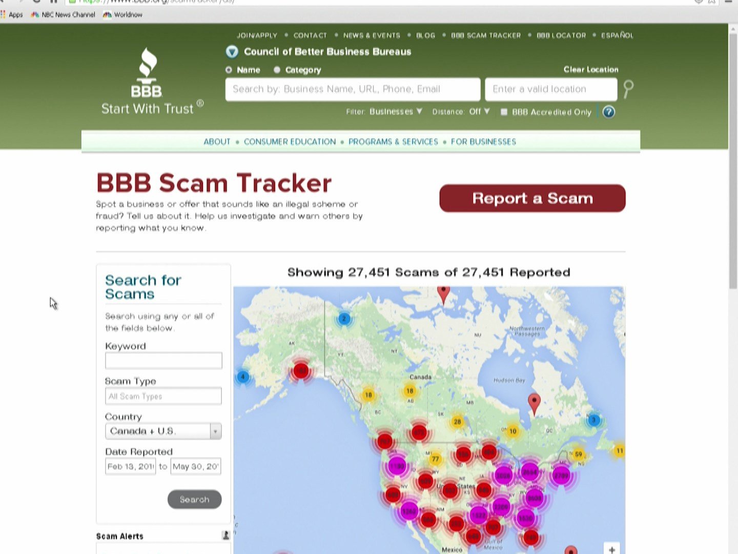 BBB Launches "Scam Tracker" Online Tool To Help Consumers Avoid - NBC ...