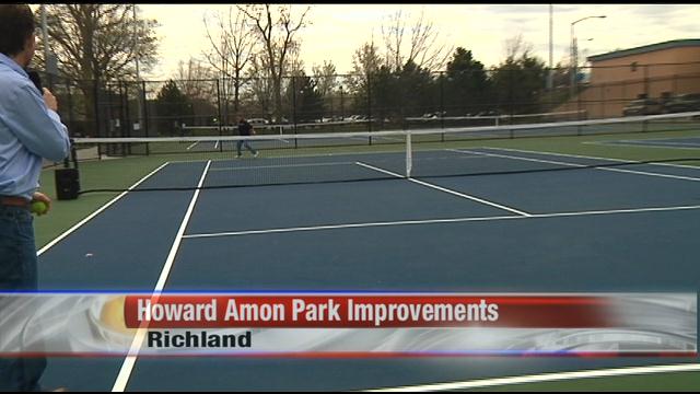 Howard Amon Park Tennis Courts Get Facelift - NBC Right Now/KNDO/KNDU ...